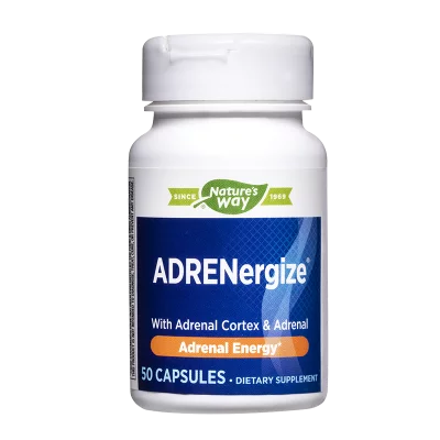 При надбъбречна умора - Формула в подкрепа на надбъбречните жлези ADRENergize, 50 капсули