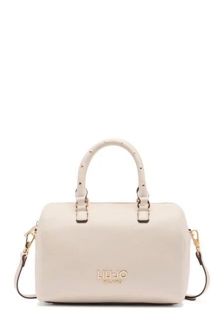 Ръчна чанта с регулираща се презрамка - Светло бежово