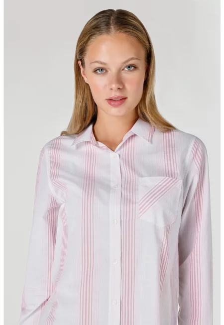 Риза с дълги ръкави и райе