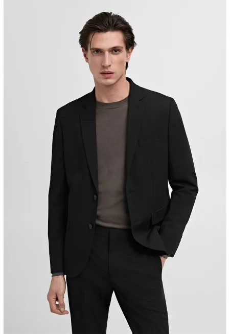 Сако с копчета - Черен