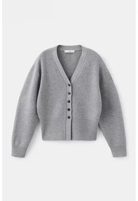 Шпиц жилетка с копчета - Светлосив меланж