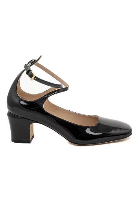 Simba Patent Leather Square Toe Shoes