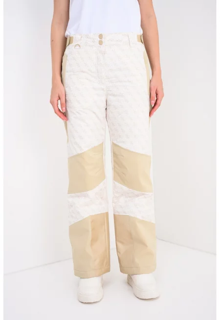 Ски панталон с лого - Бял/Крем