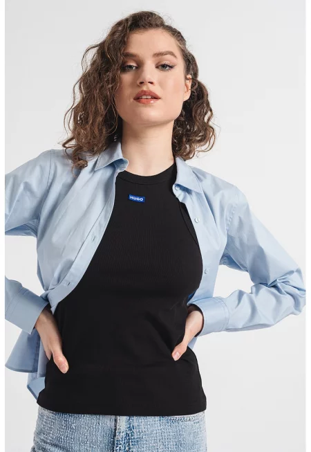 Слим топ Easy с изрязан гръб