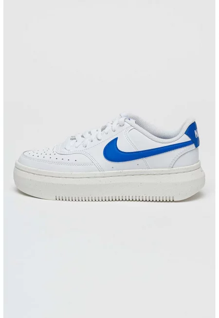 Спортни обувки Court Vision Alta от кожа и еко кожа - Лавандула/Мръснобял