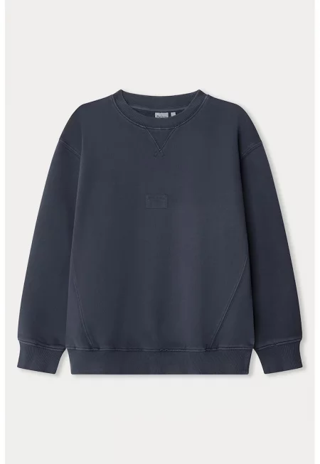 Суитшърт с рипсени краища