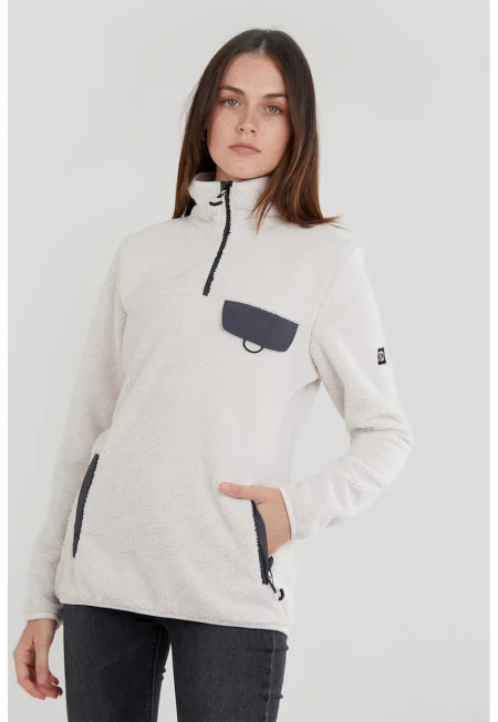 Суитшърт Vinona Fuzzy с къс цип