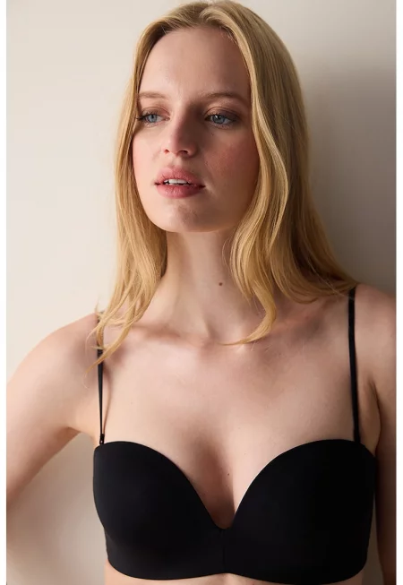Сутиен с отделящи се презрамки - Черен