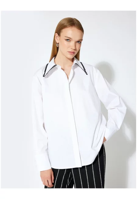 Свободна риза с дантела