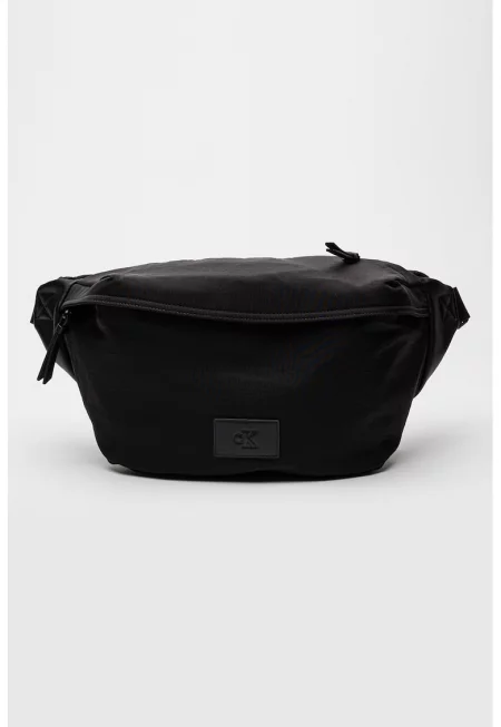 Текстилна чанта за кръста с цип - Черен