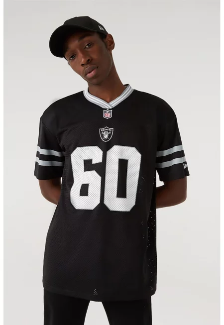 Тениска с лого Raiders - Бял/Черен