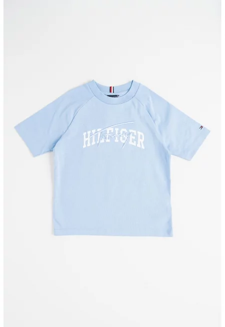 Тениска с овално деколте и шарка