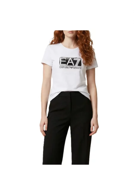 Тениска  TRAIN LOGO SERIES W PAILLETS TEE CROSSOVER-7W001093-AF10373-U0002