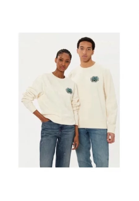 Унисекс блуза - Пълнеж от парчета - 305038746 - Органичен памук - Бежов - Бежов