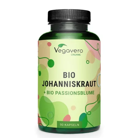 Жълт кантарион 500 mg + Пасифлора 200 mg – Емоционален баланс и здрава нервна система, 90 капсули