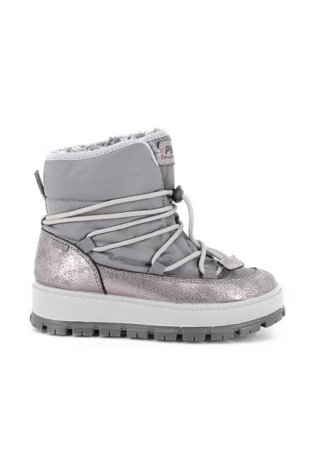 Зимни боти без закопчаване - Сив