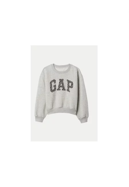 Блуза за момиче -  304454769 - Памук/Полиестер - Сива