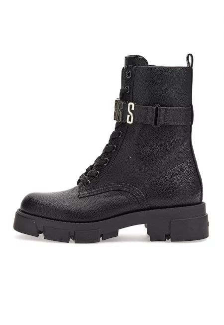 Ботуши с метално лого - Черен