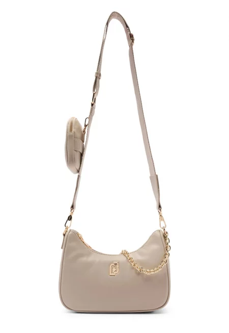 Чанта през рамо от еко кожа - Бежов