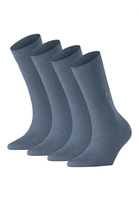 Дълги чорапи с рипсени краища - 4 чифта