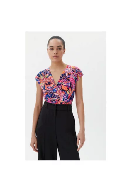 Дамска блуза  251-DPLAYA - Полиестер - Многоцветен