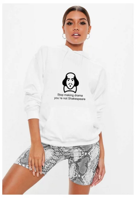 Дамска бяла качулка - Shakespeare Drama