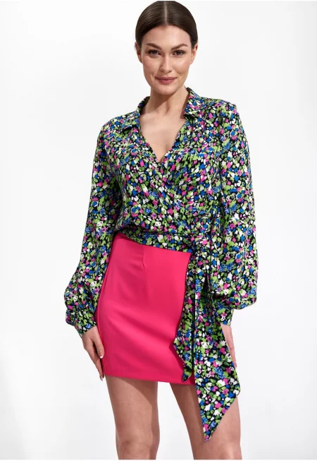 Дамска риза -  Многоцветна - Многоцветен