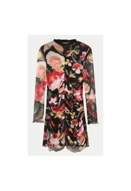 Дамска рокля -  304478369 - Полиестер - Черен