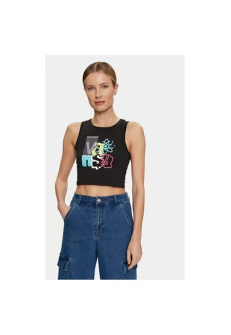 Дамска тениска -  303841324 - Памук - Черен - Черен