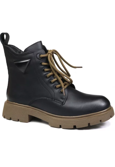 Дамски боти 2616 2-BLACK/KHAKI-40