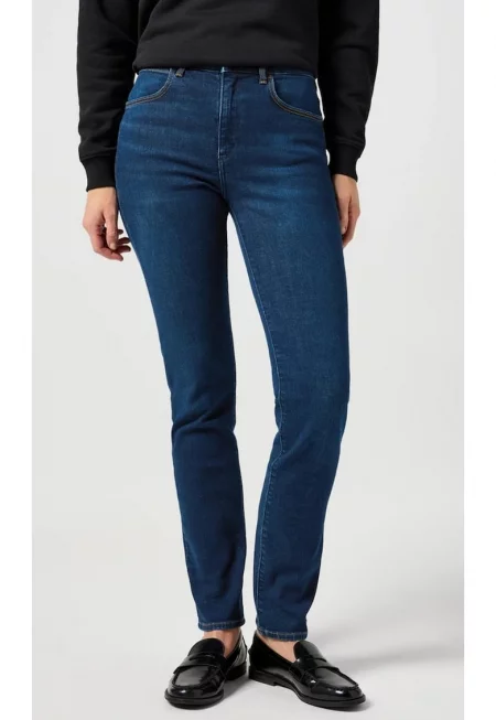 Дамски дънки  slim fit сини - Син
