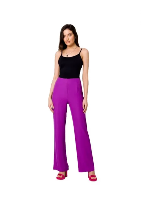 Дамски елегантен панталон Маковер - Елизарн - лавандула