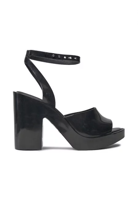 Дамски сандали -  28141 - Черни - Гумени