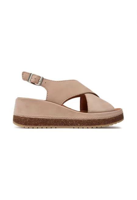 Дамски сандали -  303500 - Набук кожа - Розови -