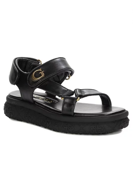 Дамски сандали  от естествена кожа - Черен