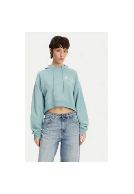 Дамски суитшърт  10027616-A03 - Памук/Полиестер - Син