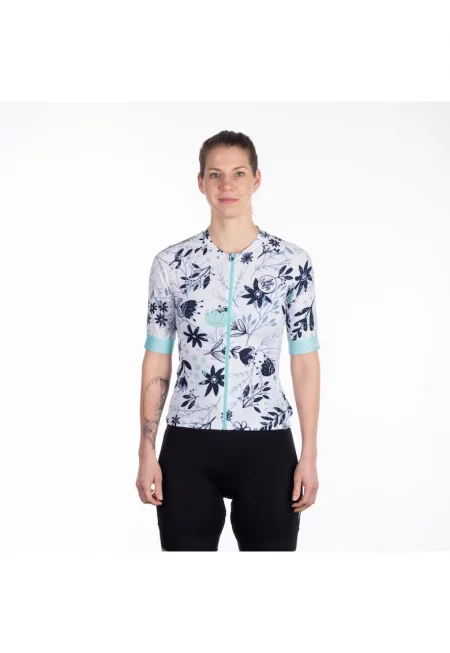 Дамско колоездачно трико с цял цип Margaret florals - Флорален