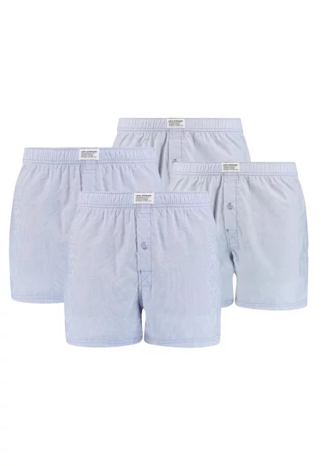 Едноцветни боксрки - 4 чифта - Светлосин