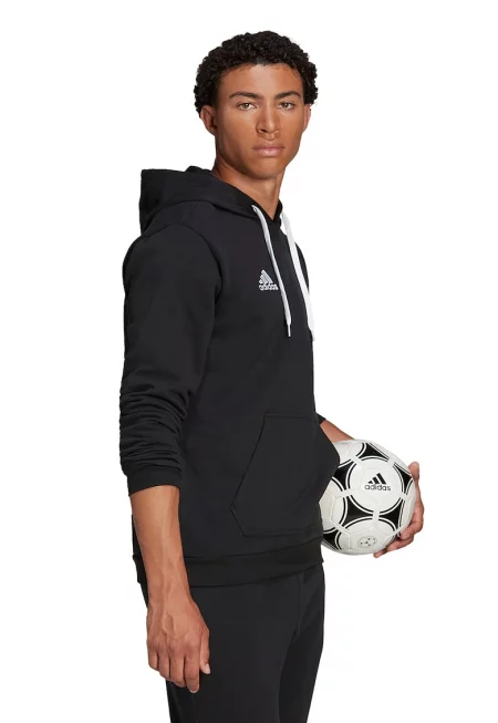 Футболно худи Entrada с джоб кенгуру - Черен