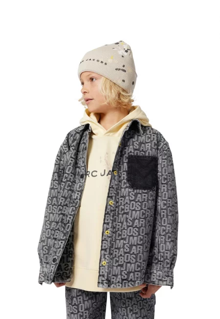 Худи от памук с джоб кенгуру - Сламеножълт