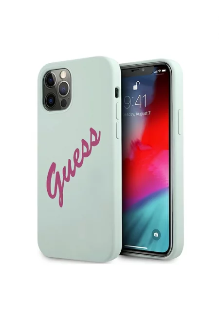 Калъф  Vintage Fuchsia Script за Apple iPhone 12 Pro Max - Blue