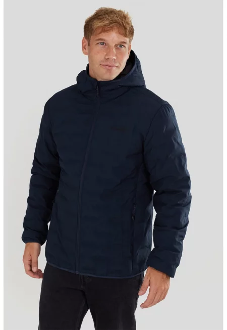 Капитонирано трекинг яке Smoke с качулка - Ултрамарин синьо