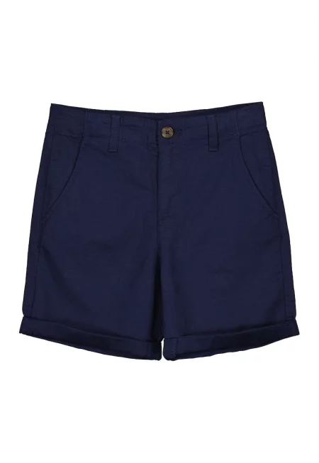 Къс панталон чино с лен