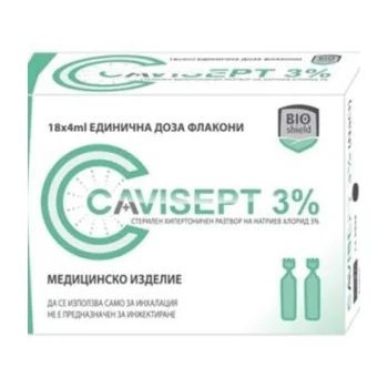 КАВИСЕПТ Aмпули за инхалации 3% 4 мл. x 18