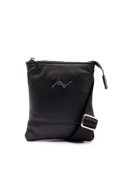 Кожена чанта през рамо с лого