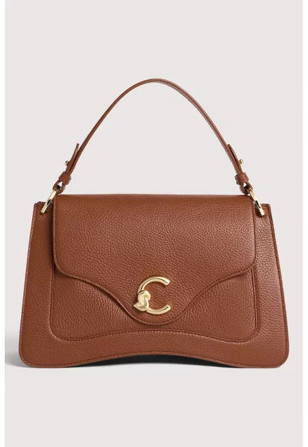 Кожена чанта с отделяща се презрамка