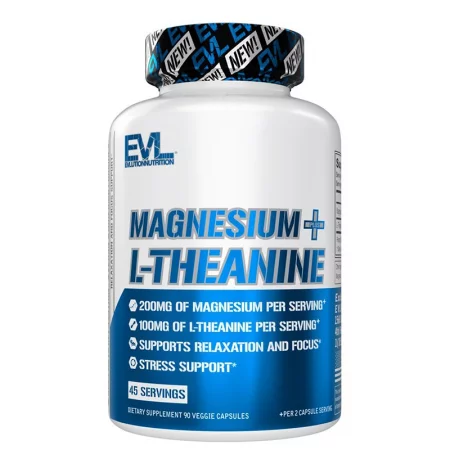 Magnesium + L-Theanine – Магнезий (цитрат) 100 mg с L-теанин 50 mg - Нервна система и умора, 90 капсули