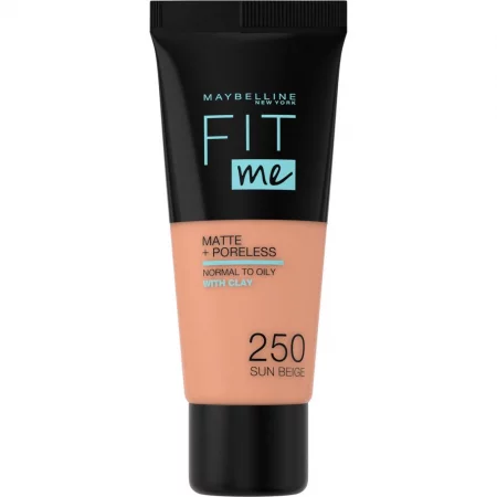 Maybelline FIT ME MATTE Фон дьо тен 250 Sun B