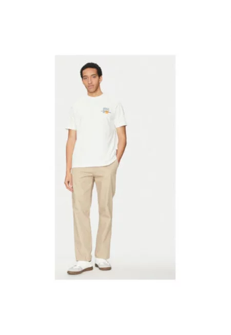 Мъжка тениска -  304884221 - Памук - Бяла - Бял