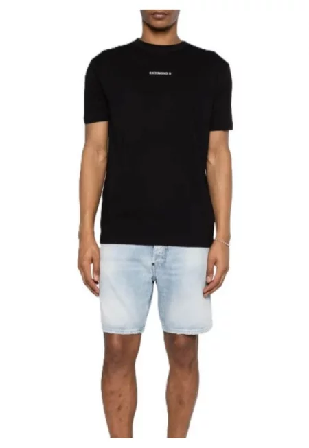Мъжка тениска  T-SHIRT SEIPONE - Памук - Черен - Черен